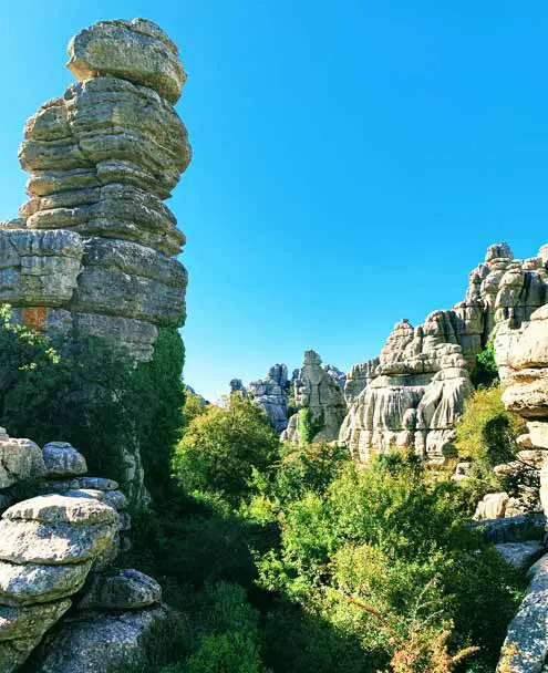 el Torcal de Antequera, España - Formaciones rocosas