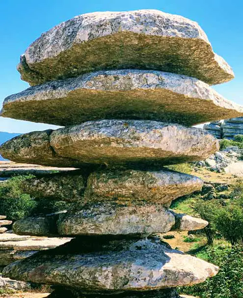 el Torcal de Antequera, España - Formaciones Kársticas