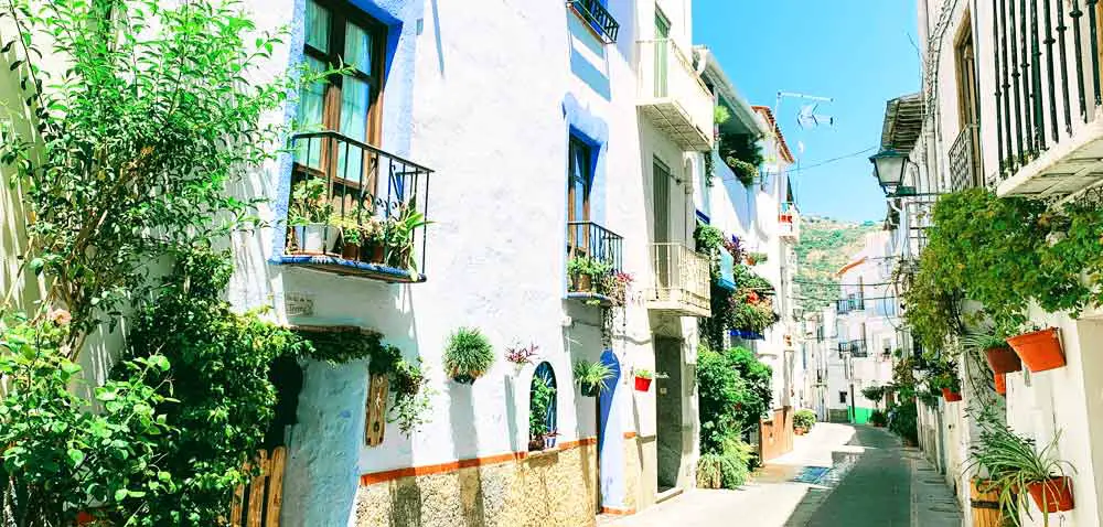 Typical Houses in Lanjarón in the Alpujarras