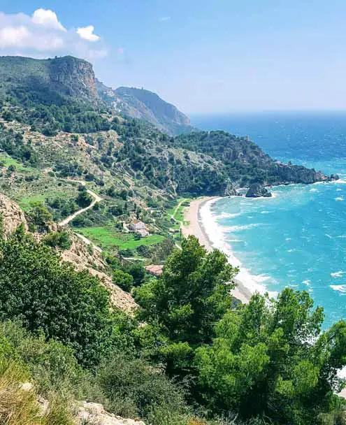 Playa el Cañuelo desde lejos