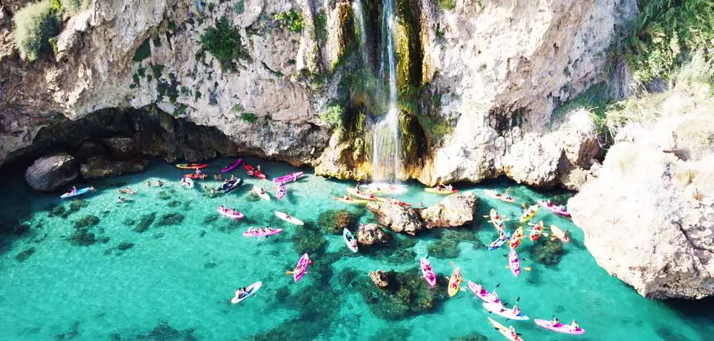 Kayaking near Playa Burriana - Nerja, Spain