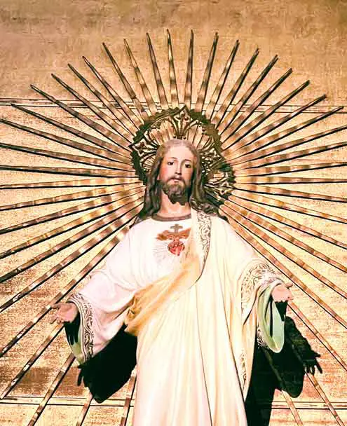La Iglesia de El Salvador - Cristo de Bronce - Nerja