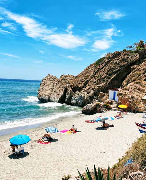 Playa Carabeo - Sombrillas de verano