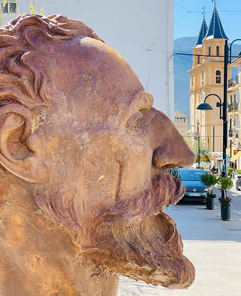 Órgiva - Busto de Don Quijote de la Mancha